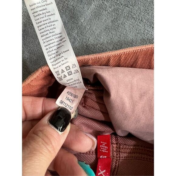 Spanx Leggings Womens Small Rust Jean-ish Ankle Mid Rise Pull On Jegging Skinny - Picture 5 of 9